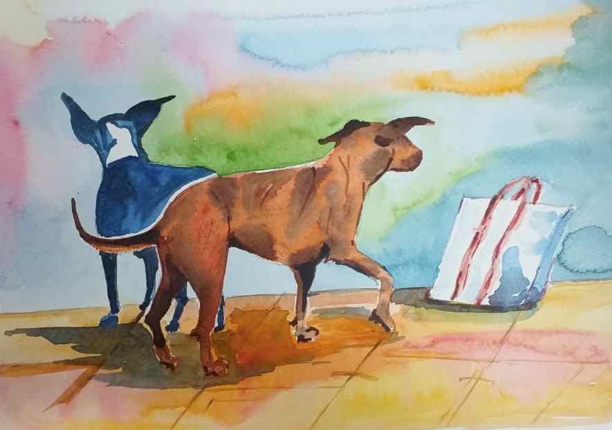 dog paint by numbers kit